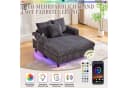 REDOM Loungesofa Chaiselongue-Relaxsessel mit LED-Licht, Getränkehalter & USB-Anschluss, Polsterstuhl Schlafsofa, ergonomisch Bild 4