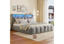MODFU Polsterbett 180x200 cm mit Stauraum, USB-C & LED Bild 2