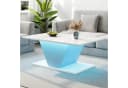 REDOM Couchtisch Hochglanzoberfläche V-Design 100x50x46 cm LED-Beleuchtung Bild 2