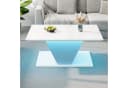REDOM Couchtisch Hochglanzoberfläche V-Design 100x50x46 cm LED-Beleuchtung Bild 4