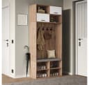 MODFU Garderoben-Set mit Sitzbank und 5 Haken Bild 3