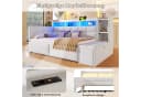REDOM Schlafsofa mit Samtbezug, LED & USB-Anschlüssen Bild 5