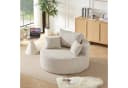 REDOM Relaxsessel Chenille beige mit Relaxfunktion Bild 2