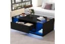 REDOM Couchtisch Hochglanz LED-Beleuchtung 100x50x31 cm Bild 5