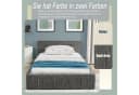 REDOM Polsterbett Einzelbett Schlafbett Jugendbett mit Lattenrost 90x200cm Chenille Bild 5