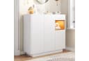 REDOM Schuhschrank Moderner Aufbewahrungsschrank mit LED-Beleuchtung, Soft-Close-Türen Bild 2