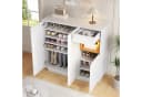 REDOM Schuhschrank Moderner Aufbewahrungsschrank mit LED-Beleuchtung, Soft-Close-Türen Bild 3