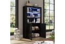 MODFU Vitrine gehärtetem Glas und Stauraum mit LED-Leuchten Bild 4