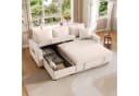 OKWISH Schlafsofa L-förmig mit Stauraum und Taschenaufbewahrung Bild 2