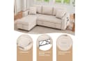 OKWISH Schlafsofa L-förmig mit Stauraum und Taschenaufbewahrung Bild 5