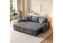 OKWISH L-förmiges Schlafsofa mit Stauraum und Chaiselongue Dunkelgrau Bild 3