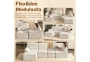 Gywowken Wohnlandschaft Modulares Sofa Beige U-Form Schlafsofa Bild 4