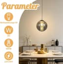 Nettlife Pendelleuchte G9 Bernstein/Grau Glas 1-15 Flammig höhenverstellbar Bild 5