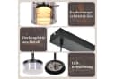 Nettlife LED Pendelleuchte Retro Hängelampe Schwarz Glas 3-flammig Bild 5