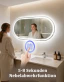 Nettlife LED Badspiegel mit Touch-Steuerung & Entfogger Bild 5