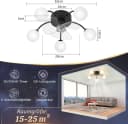 Nettlife Deckenventilator mit LED Licht & Fernbedienung Bild 3