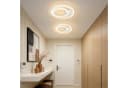 Nettlife LED Deckenleuchte 2 Ringe Modern Weiß/Schwarz/Silber Bild 1