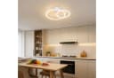 Nettlife LED Deckenleuchte 2 Ringe Modern Weiß/Schwarz/Silber Bild 5
