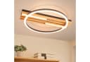 Nettlife LED Deckenleuchte Dimmbar Holz Schwarz 3 Ringe 70cm Bild 2