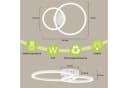 Nettlife LED Deckenleuchte Zweiring Design Weiß Silber Modern Bild 3