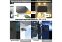 Nettlife LED Außen-Wandleuchte Solarbetrieben Schwarz 3000K Warmweiß Bild 5
