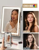 Nettlife Schminkspiegel mit LED-Beleuchtung und Touch-Dimmer Bild 5