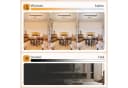Nettlife LED Deckenleuchte Dimmbar Holz Schwarz 70cm mit Fernbedienung Bild 1