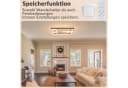 Nettlife LED Deckenleuchte Dimmbar Holz Schwarz 70cm mit Fernbedienung Bild 5