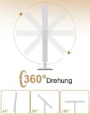 Nettlife Schminkspiegel mit LED-Beleuchtung und Touch-Dimmer Bild 5