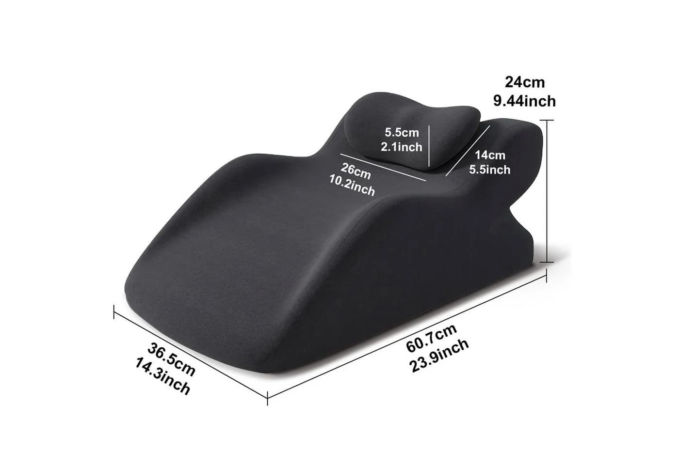 Nettlife Kopfkissen Super-Fitting Schwarz Memory Cotton - Bild 3