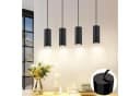Nettlife Pendelleuchte Schwarz GU10 Modern Metall Bild 2