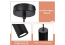 Nettlife Pendelleuchte Schwarz GU10 Modern Metall Bild 5