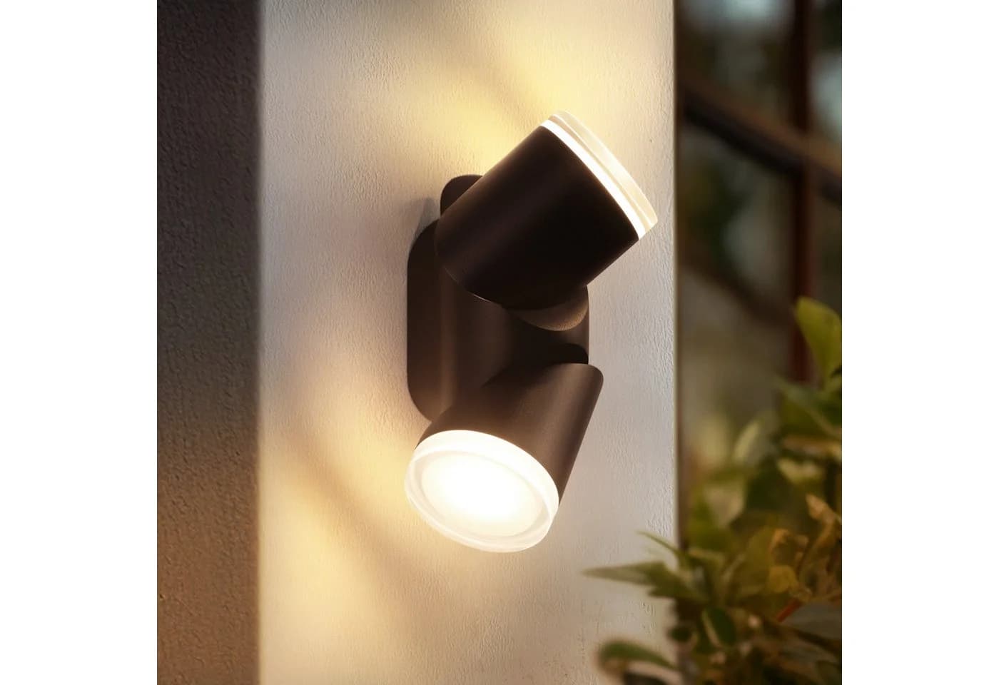 Nettlife LED Außen-Wandleuchte 10W Schwarz 3000K Warmweiß - Bild 2