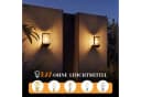 Nettlife Außen-Wandleuchte Schwarz E27 Aluminium & Glas Bild 5