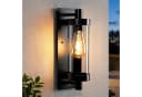 Nettlife Außen-Wandleuchte Schwarz E27 Aluminium Bild 2
