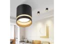 Nettlife LED Aufbaustrahler Schwarz/Weiß Rund Deckenstrahler 5W Warmweiß Bild 5