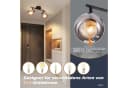 Nettlife Deckenstrahler Küchenlampe E14 Rauchglas Modern Schwenkbar Bild 1