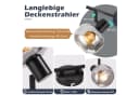 Nettlife Deckenstrahler Küchenlampe E14 Rauchglas Modern Schwenkbar Bild 4