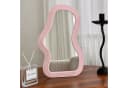Nettlife Ganzkörperspiegel weiß/rosa unregelmäßiger Wandspiegel HD Bild 2