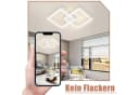 Nettlife LED Deckenleuchte Schwarz Modern Kristall-Optik Warmweiß Bild 1