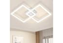 Nettlife LED Deckenleuchte Schwarz Modern Kristall-Optik Warmweiß Bild 2