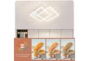 Nettlife LED Deckenleuchte Schwarz Modern Kristall-Optik Warmweiß Bild 3