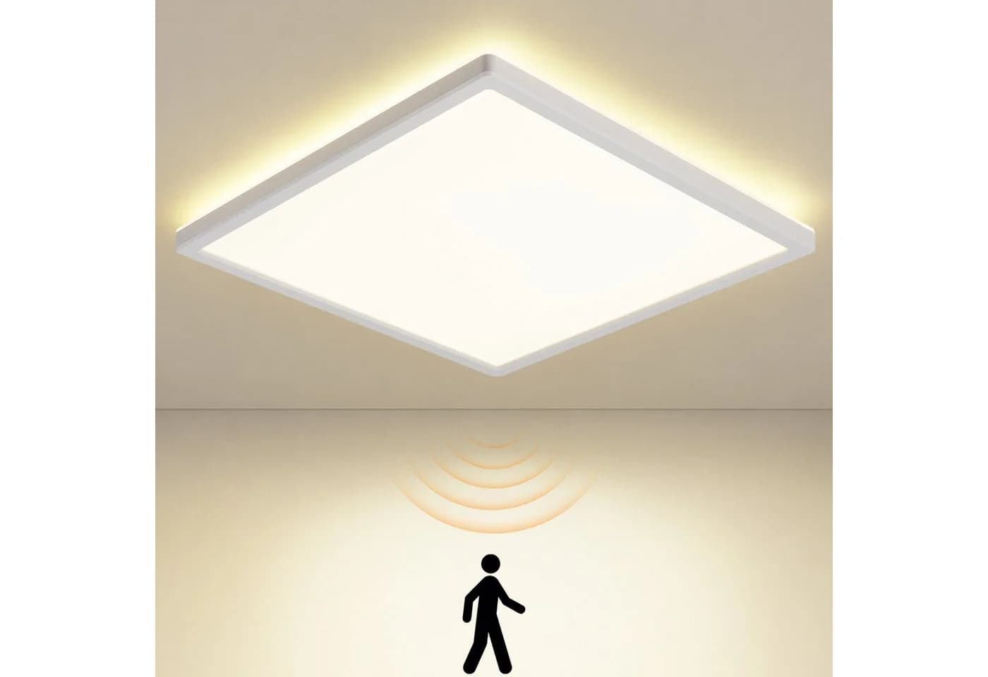 Nettlife LED Deckenleuchte mit Bewegungsmelder 18W 1900lm 4000K - Bild 2