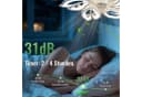 Nettlife Deckenventilator mit LED-Licht und Fernbedienung Schwarz/Weiß Bild 1