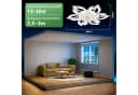 Nettlife Deckenventilator mit LED-Licht und Fernbedienung Schwarz/Weiß Bild 3