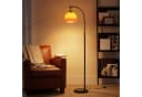Nettlife Stehlampe Bogen Schwarz E27 Fußschalter Bild 2