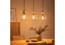Nettlife Pendelleuchte Weiß/grau 3-flammig Holz moderne Hängelampe E27 Bild 2
