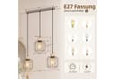 Nettlife Pendelleuchte Weiß/grau 3-flammig Holz moderne Hängelampe E27 Bild 3