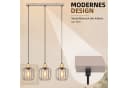 Nettlife Pendelleuchte Weiß/grau 3-flammig Holz moderne Hängelampe E27 Bild 4