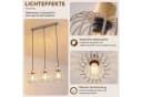 Nettlife Pendelleuchte Weiß/grau 3-flammig Holz moderne Hängelampe E27 Bild 5